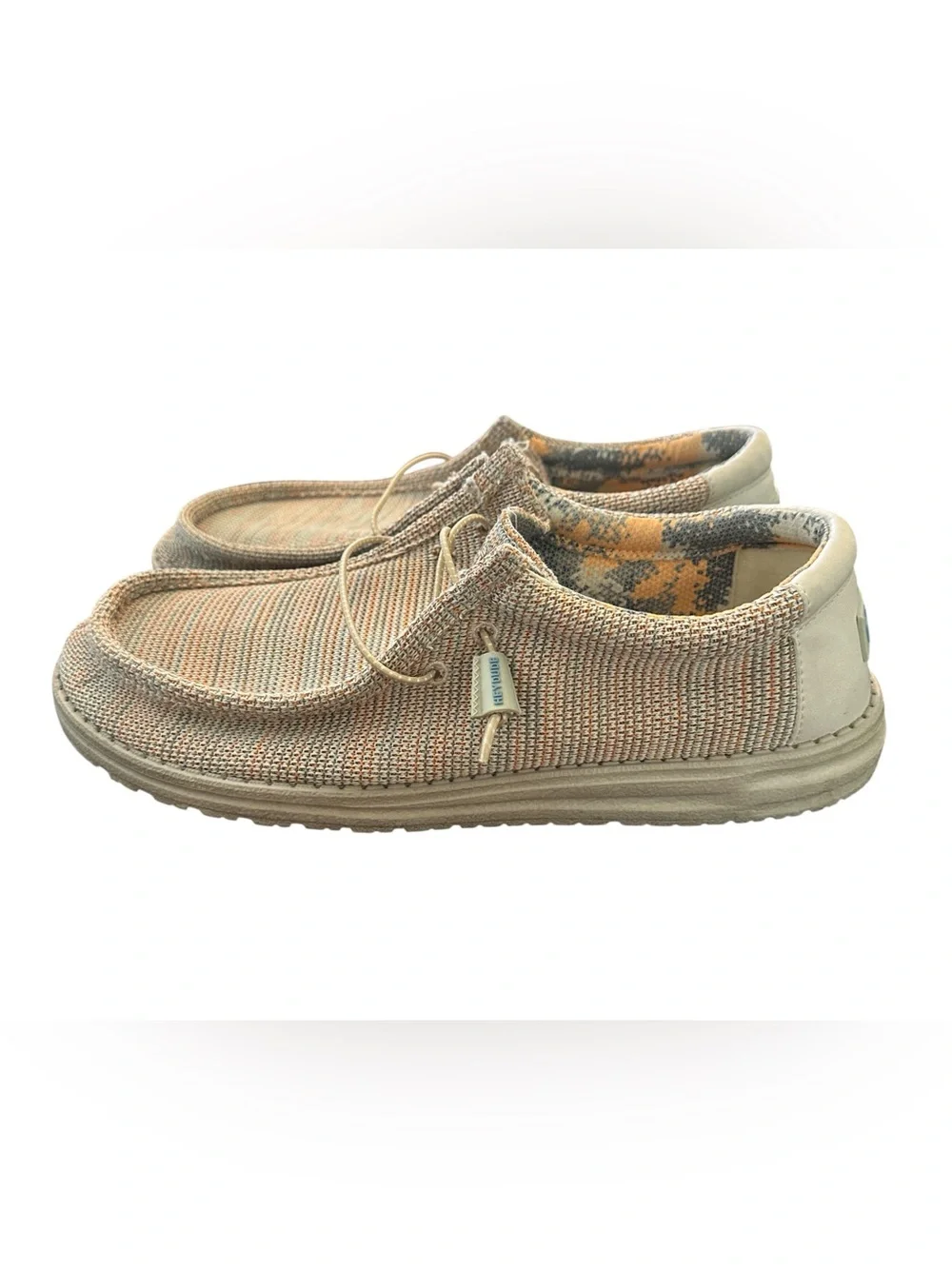 Hey Dude Wally Sox Safari Orange Size 12 Slip On Casual